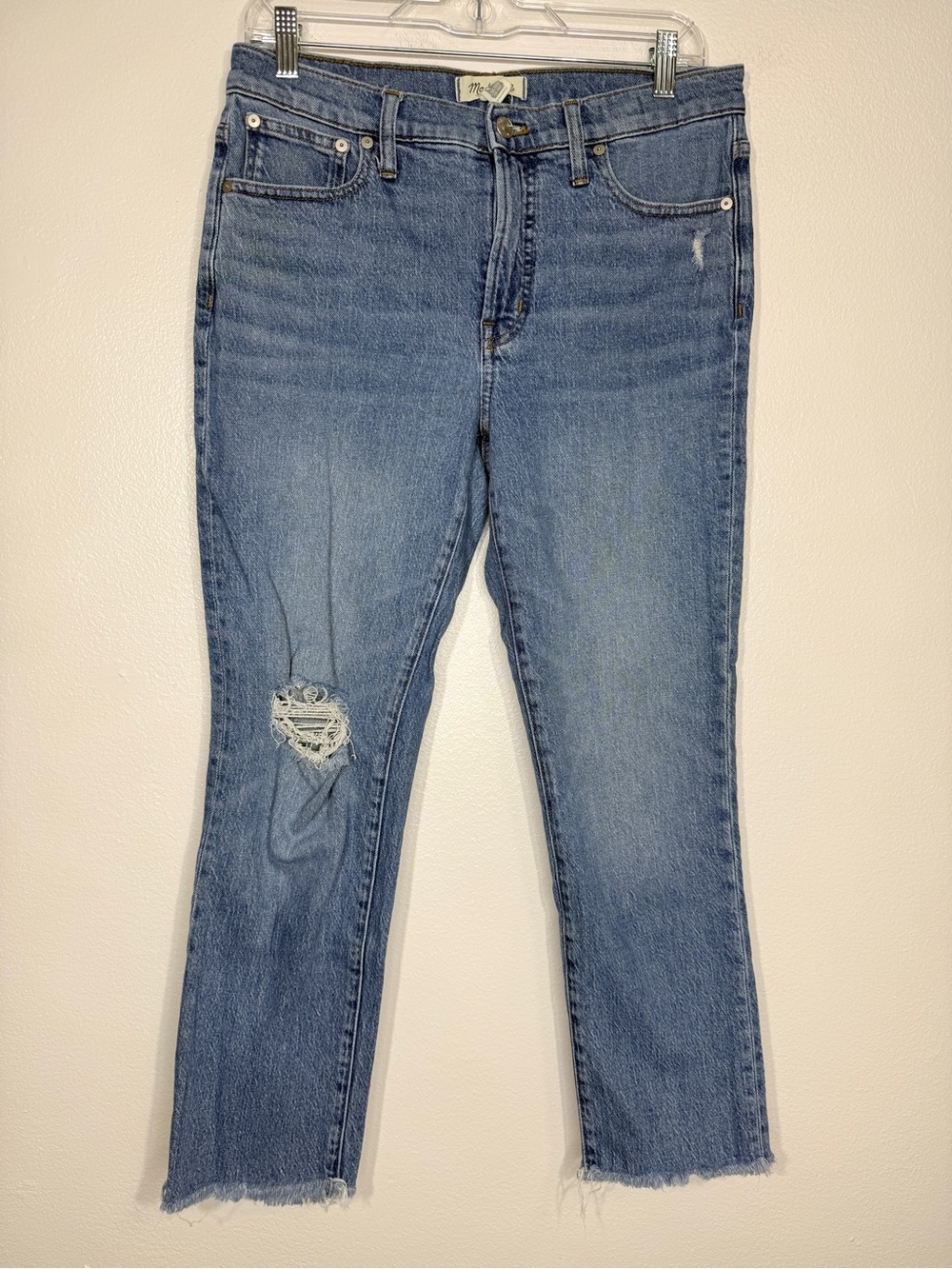 NWT Madewell Mid-Rise Perfect Vintage Ainsdale Wash Jean size 28